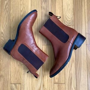 Cole Haan x NIKE Air Brown Leather Chelsea Boots